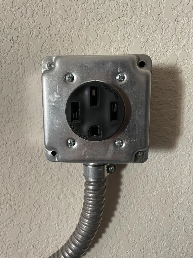 NEMA 14-50 outlet installed for Electrical Panel Upgrade in Rockport